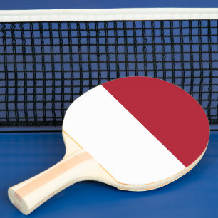 Raquette De Ping Pong Drapeau de Monaco