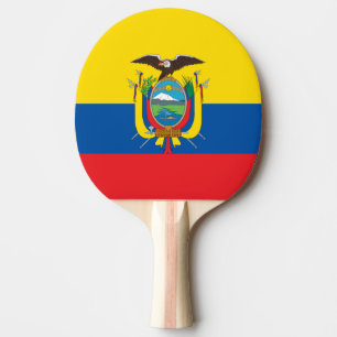 Raquette De Ping Pong Drapeau de palette de ping-pong de l'Equateur