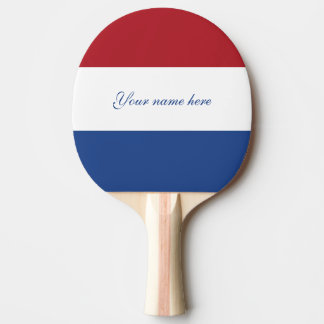 Raquette De Ping Pong Drapeau de Pays-Bas patriotique