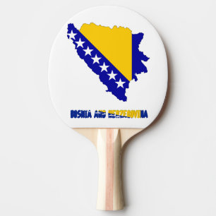 Raquette De Ping Pong Drapeau de pays bosnien