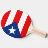 Raquette De Ping Pong Drapeau de Porto Rico (Côté)