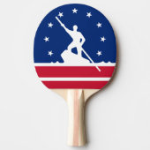 Raquette De Ping Pong Drapeau de Richmond, Virginie Ping-Pong Paddle (Devant)