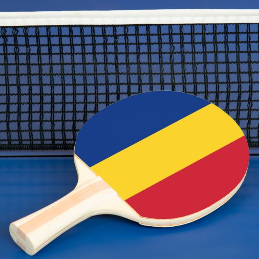 Raquette De Ping Pong Drapeau de Roumanie (Insitu)