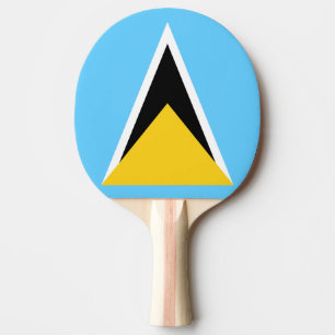 Raquette De Ping Pong Drapeau de Saint Lucia Ping Pong Paddle