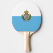 Raquette De Ping Pong Drapeau de Saint-Marin (Devant)