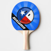 Raquette De Ping Pong Drapeau de sourire du Texas (Devant)