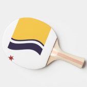 Raquette De Ping Pong Drapeau de South Bend, Indiana (Côté)