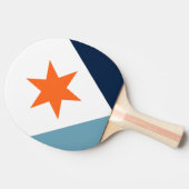Raquette De Ping Pong Drapeau de Syracuse, New York (Côté)