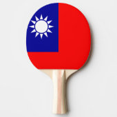 Raquette De Ping Pong Drapeau de Taïwan : République de Chine, Taipei ch (Devant)