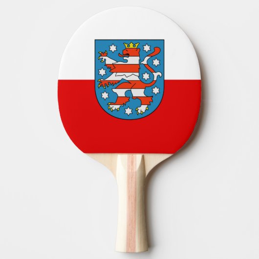 Raquette De Ping Pong Drapeau de Thuringe Ping Pong Paddle (Devant)