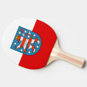 Raquette De Ping Pong Drapeau de Thuringe Ping Pong Paddle (Côté)