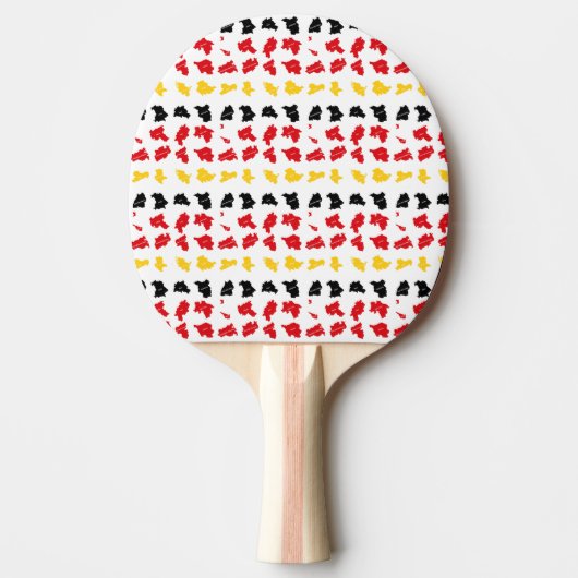 Raquette De Ping Pong Drapeau des États allemands (Devant)