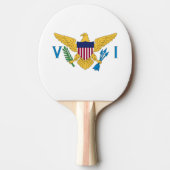 Raquette De Ping Pong Drapeau des îles Vierges américaines (Devant)