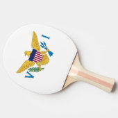 Raquette De Ping Pong Drapeau des îles Vierges américaines (Côté)