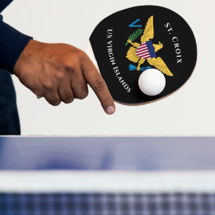 Raquette De Ping Pong Drapeau des îles Vierges américaines St. Croix USV