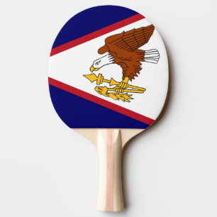 Raquette De Ping Pong Drapeau des Samoa américaines