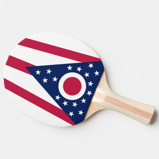 Raquette De Ping Pong Drapeau d'état de l'Ohio (Côté)