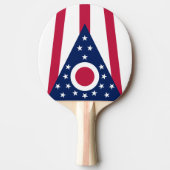 Raquette De Ping Pong Drapeau d'état de l'Ohio (Devant)