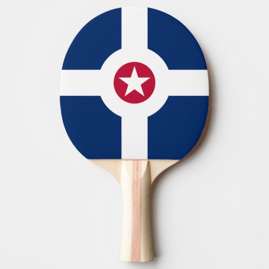 Raquette De Ping Pong Drapeau d'Indianapolis, Indiana Ping-Pong Paddle (Devant)