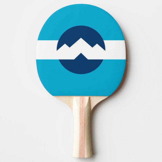 Raquette De Ping Pong Drapeau d'Ogden, Utah (Devant)
