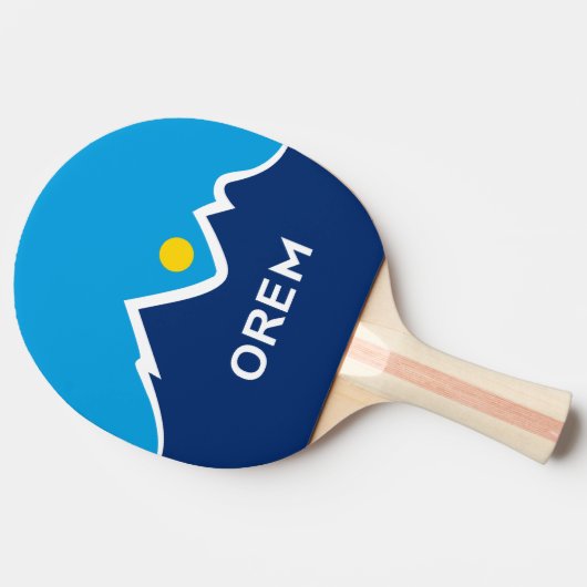 Raquette De Ping Pong Drapeau d'Orem, Utah (Côté)