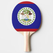 Raquette De Ping Pong Drapeau du Belize (Devant)