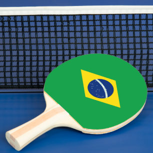 Raquette De Ping Pong Drapeau du Brésil