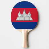 Raquette De Ping Pong drapeau du Cambodge (Devant)