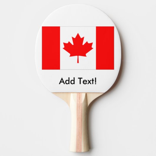Raquette De Ping Pong Drapeau du Canada (Devant)