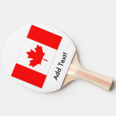 Raquette De Ping Pong Drapeau du Canada (Côté)