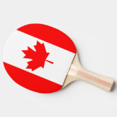 Raquette De Ping Pong Drapeau du Canada (Côté)