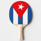 Raquette De Ping Pong Drapeau du Cuba (Devant)