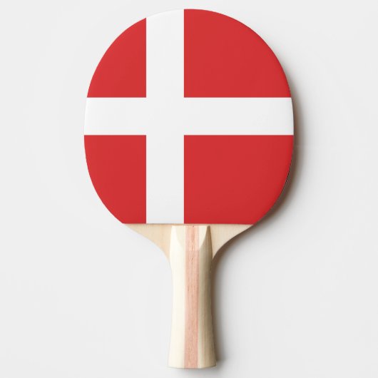 Raquette De Ping Pong Drapeau du Danemark (Devant)