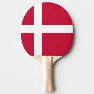 Raquette De Ping Pong Drapeau du Danemark