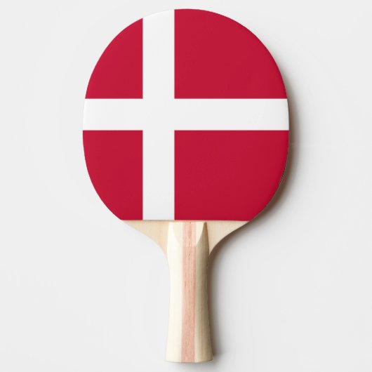 Raquette De Ping Pong Drapeau du Danemark (Devant)