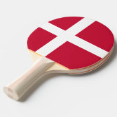 Raquette De Ping Pong Drapeau du Danemark (Devant Angle)