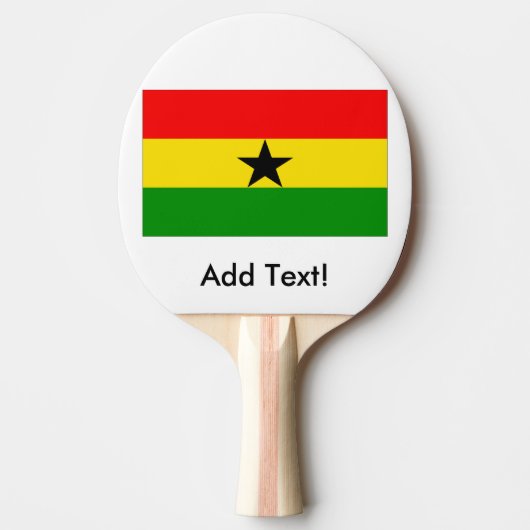 Raquette De Ping Pong Drapeau du Ghana (Devant)