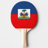Raquette De Ping Pong Drapeau du Haïti (Devant)