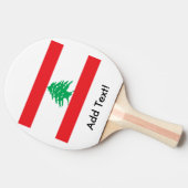 Raquette De Ping Pong Drapeau du Liban (Côté)