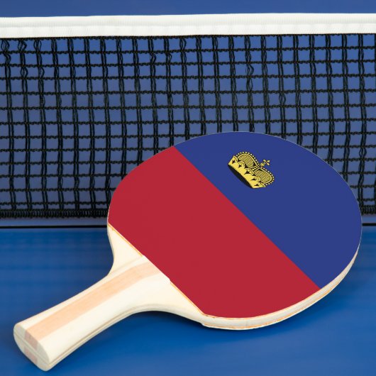 Raquette De Ping Pong Drapeau du Liechtenstein (Insitu)