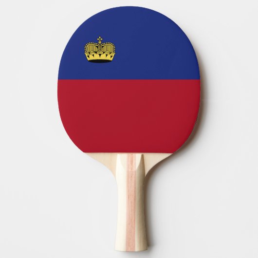 Raquette De Ping Pong Drapeau du Liechtenstein (Devant)
