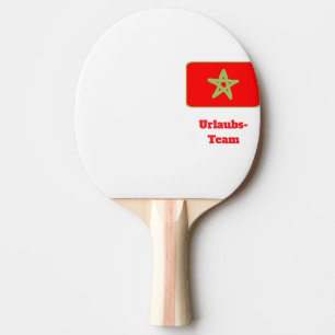 Raquette De Ping Pong Drapeau du Maroc équipe de vacances