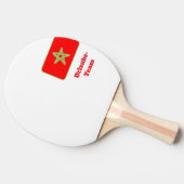 Raquette De Ping Pong Drapeau du Maroc équipe de vacances (Côté)
