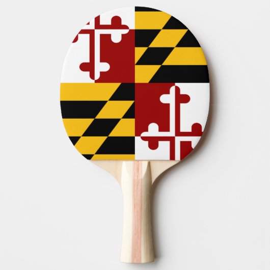 Raquette De Ping Pong Drapeau du Maryland (Devant)