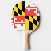 RAQUETTE DE PING PONG DRAPEAU DU MARYLAND (Devant)