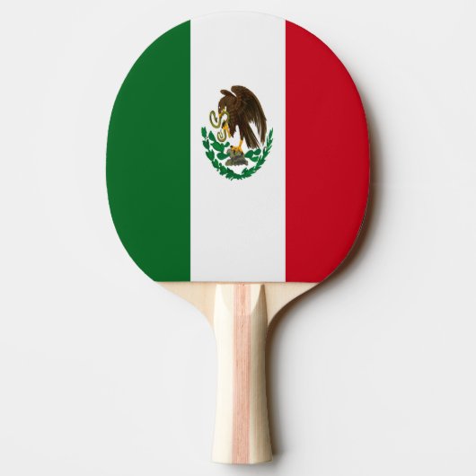 Raquette De Ping Pong Drapeau du Mexique patriotique (Dos)
