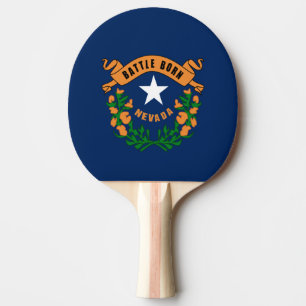 Raquette De Ping Pong Drapeau du Nevada
