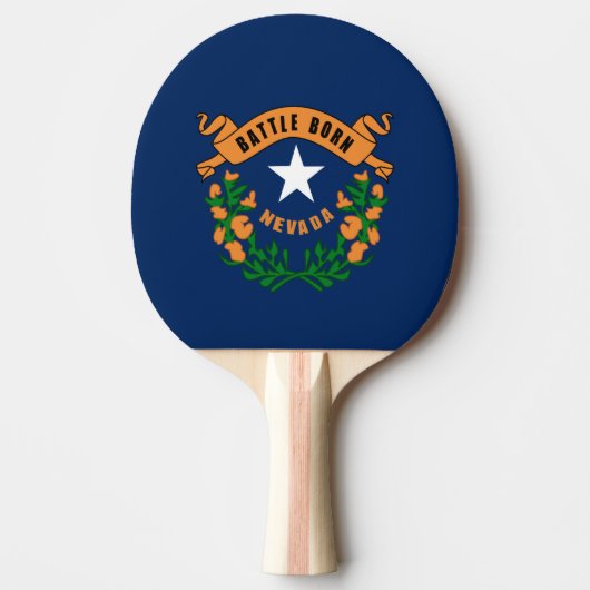 Raquette De Ping Pong Drapeau du Nevada (Devant)