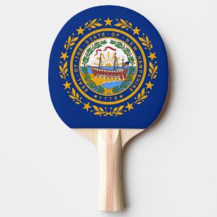 Raquette De Ping Pong Drapeau du New Hampshire