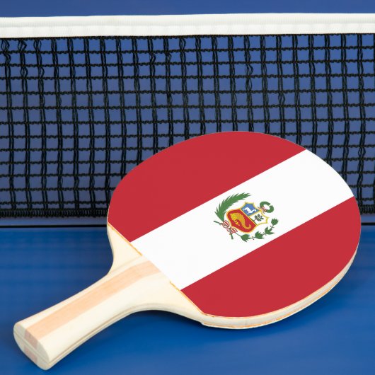 Raquette De Ping Pong Drapeau du Pérou (Insitu)